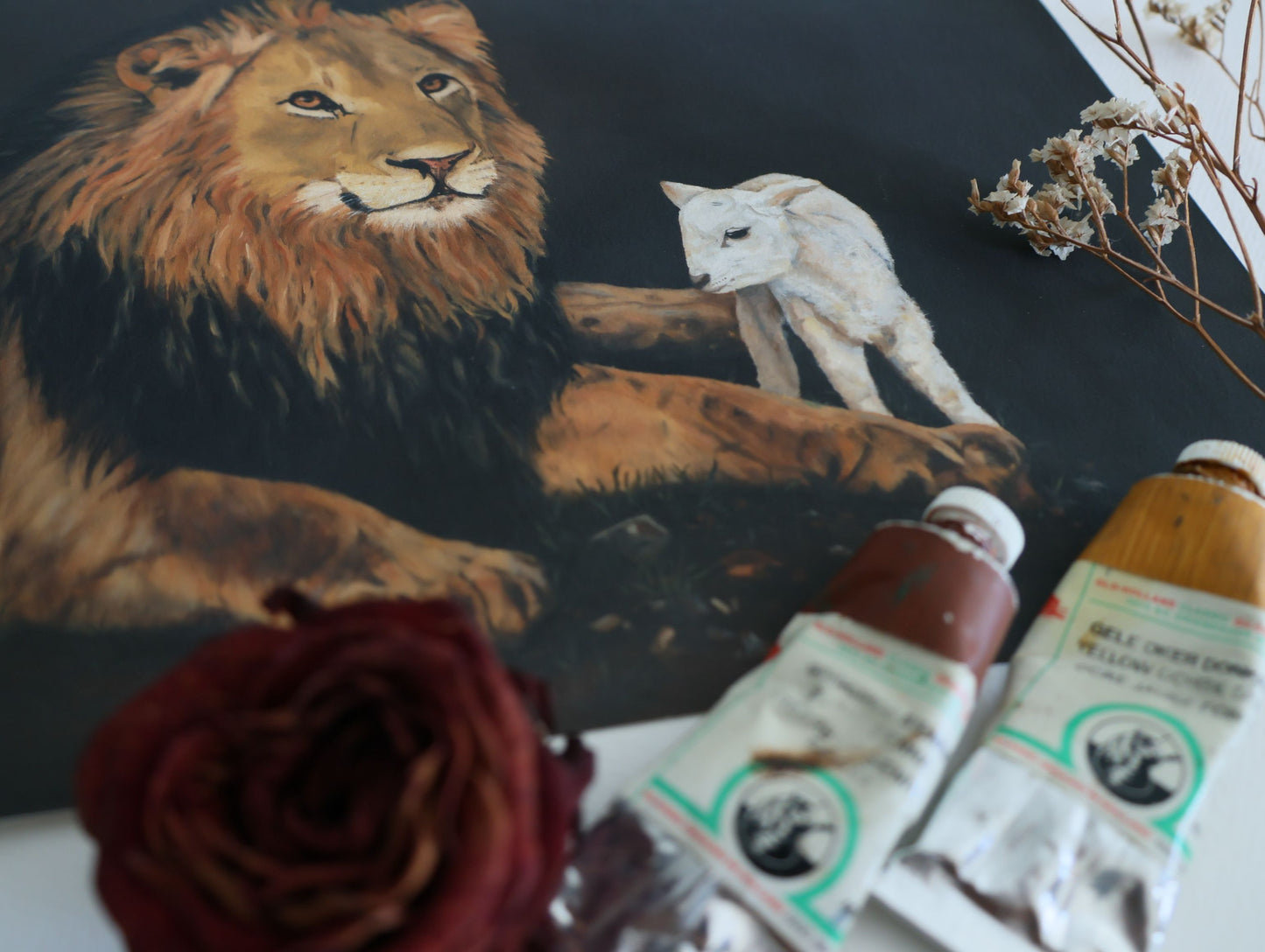 "Lion and the Lamb" Fine Art Print