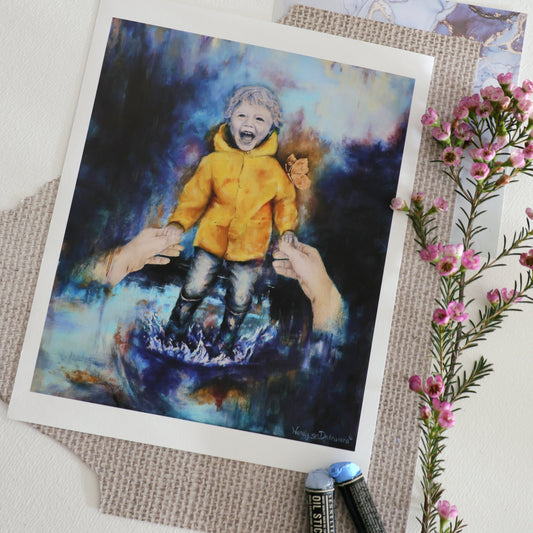 "Jumping into Joy" Fine Art Print