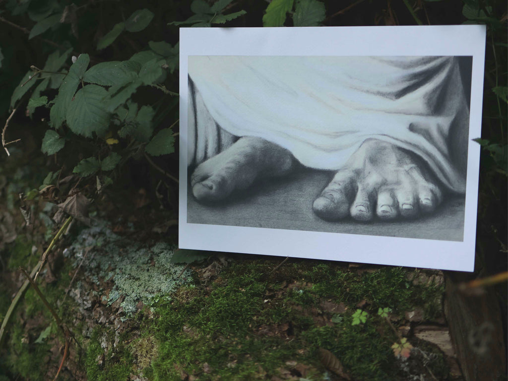 "At the feet of Jesus" Art Print