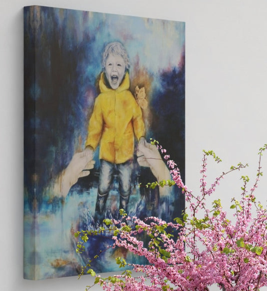 "Jumping into Joy" Canvas Giclée