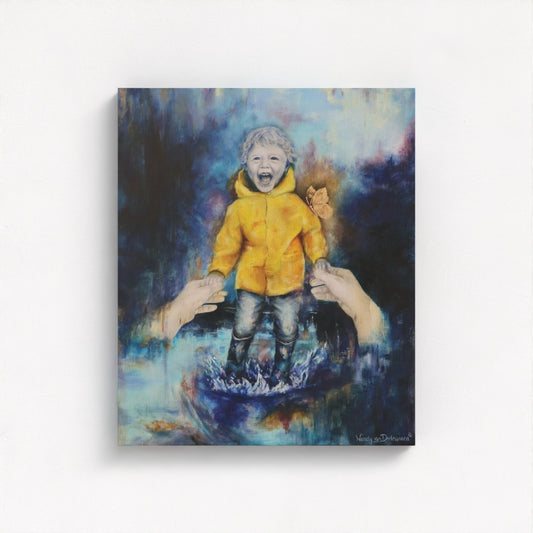 "Jumping into Joy" Canvas Giclée