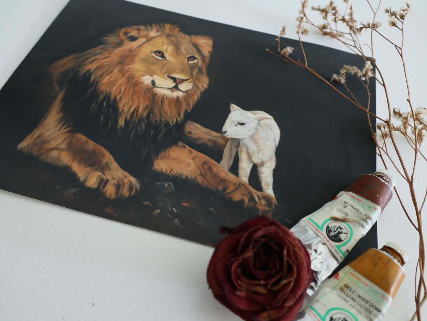 "Lion and the Lamb" Fine Art Print