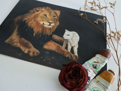 "Lion and the Lamb" Fine Art Print
